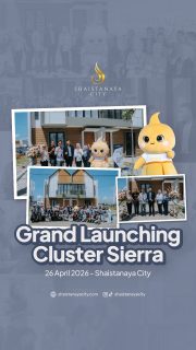 Grand Launching Cluster Sierra Shaistanaya City berlangsung meriah dan penuh antusiasme. Acara dimeriahkan dengan flashmob bersama maskot Naya, talkshow inspiratif, house tour, serta berbagai rangkaian kegiatan menarik lainnya ✨

Kami keluarga besar Shaistanaya City mengucapkan terima kasih kepada seluruh tamu undangan yang telah hadir dan menjadi bagian dari momen istimewa ini.

Shaistanaya City merupakan perumahan di Sidoarjo yang menghadirkan Cluster Sierra, hunian 2 lantai berkonsep Scandinavian Contemporary. Dilengkapi Private Pool & Balcony. Desainnya modern, clean, dan eksklusif. Sangat ideal untuk keluarga urban.

Tersedia juga Cluster Montana bergaya American Style dengan Mezzanine serta ruko strategis di pusat bisnis Sidoarjo, mengintegrasikan gaya hidup residensial dan komersial di pusat kota. 

Hubungi kami untuk info unit & jadwal survey:
☎️ 0812-4002-4009
🌐 linktr.ee/shaistanayacity

Kunjungi perumahan kami di:
📍 Shaistanaya City – maps.app.goo.gl/Wsjrt22mkCcUVqdN9
🧭 Jl. Sidodadi, Sudio, Sidodadi, Kec. Candi, Kabupaten Sidoarjo, Jawa Timur

#perumahansidoarjo #rumahsidoarjo
#propertisidoarjo #rumahkprsidoarjo #rumahbarusidoarjo