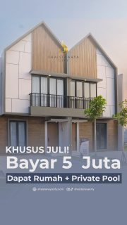 Hanya di Cluster Sierra Shaistanaya City. Spesial sepanjang Joyful July, nikmati berbagai keuntungan:
• Booking Fee hanya Rp5 Juta (refundable)
• DP 0%
• Gratis semua biaya
• Gratis kanopi
• Gratis peningkatan SHM
• Gratis AC & TV* untuk unit tertentu

Yang membuat Cluster Sierra semakin istimewa adalah hadirnya fitur eksklusif:
✨ Private Pool
✨ Balcony yang menghadirkan ruang santai dengan suasana lebih nyaman dan private.

Promo berlaku hingga 31 Juli 2026. Jangan lewatkan kesempatan terbaik untuk memiliki rumah impian di Cluster Sierra – Shaistanaya City.

Hubungi tim marketing kami sekarang dan jadwalkan survey sekarang juga!

#perumahansidoarjo #rumahsidoarjo #propertisidoarjo #rumahkprsidoarjo #rumahbarusidoarjo
