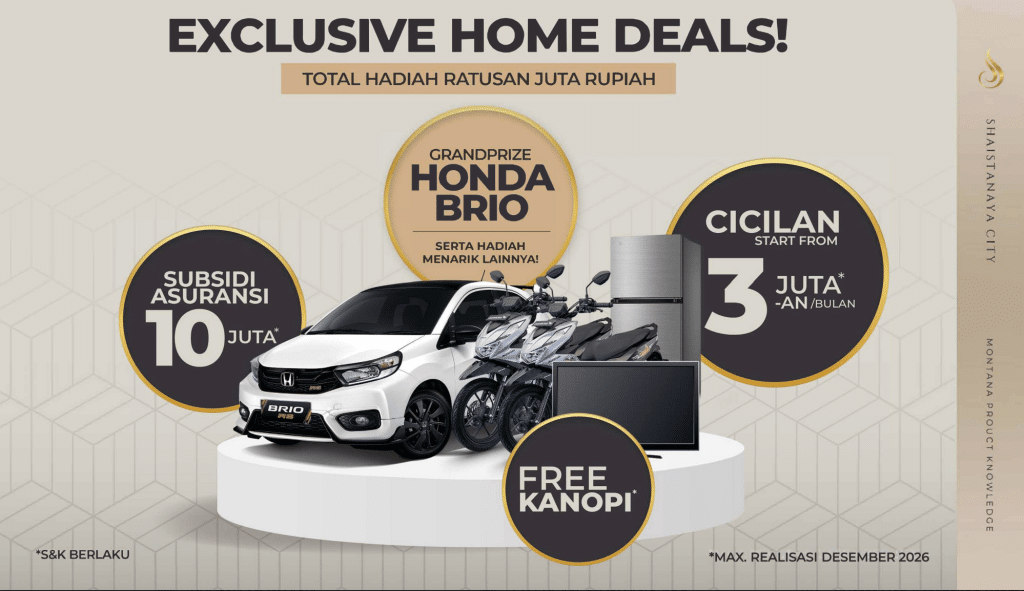 Promo Montana - Perumahan Sidoarjo Shaistanaya City