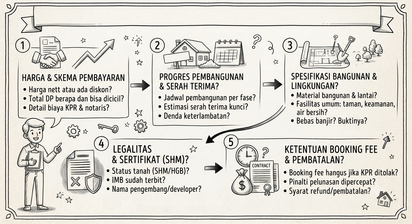 5 Hal yang Harus Ditanyakan kepada Marketing Perumahan